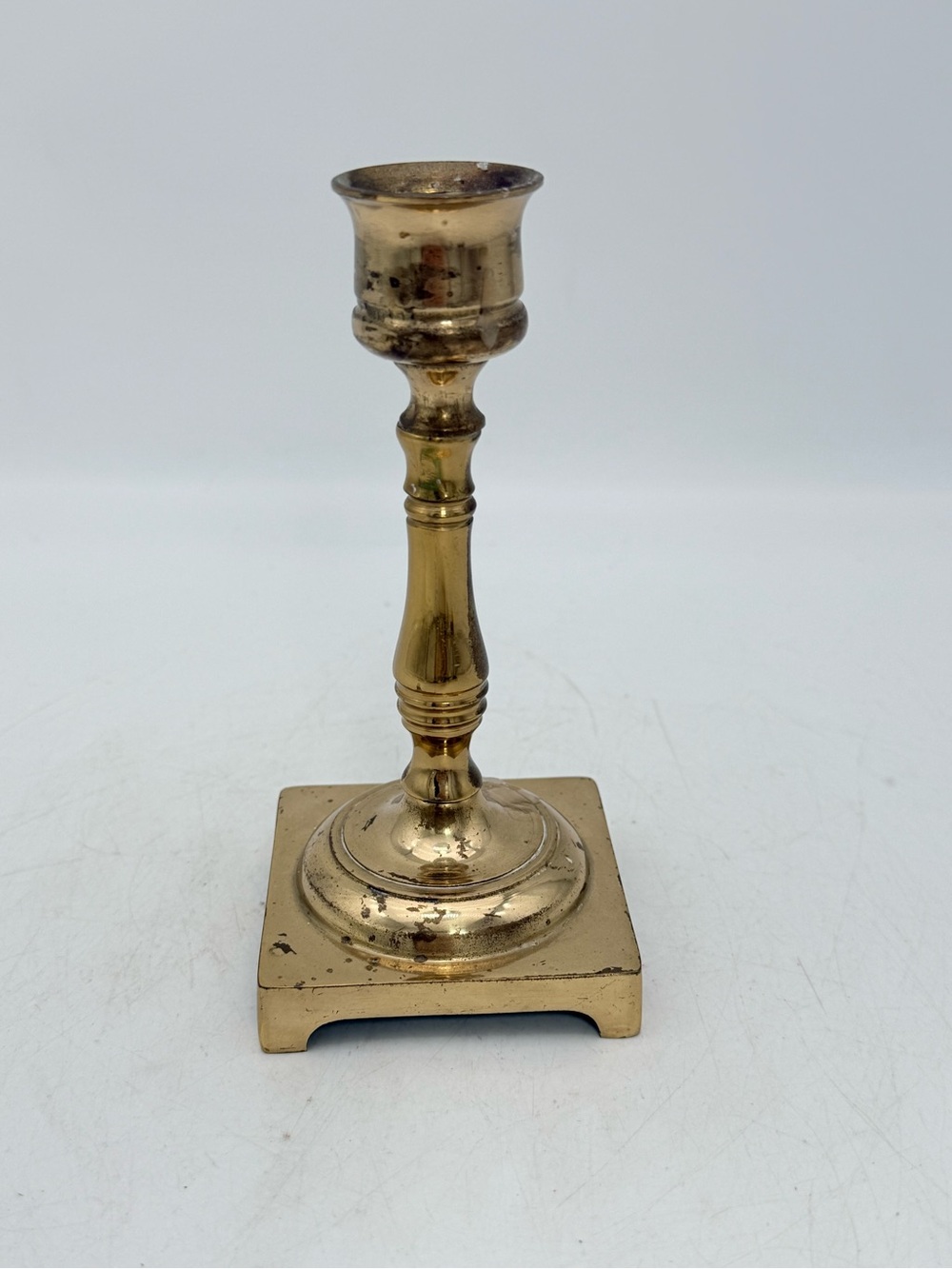 Brass plated Candlestick Holder - Classic Gold Finish
